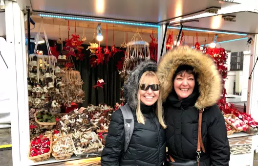 European Christmas Market River Cruise Shoppers